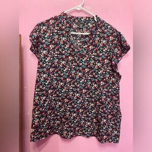 👚 Shein Curve Size 1XL Flower Blouse 🌺
